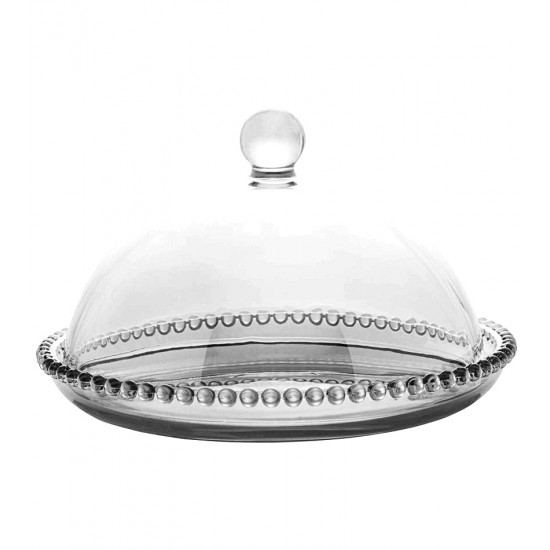 Queijeira 19,5cm Por 12cm Pearl De Cristal Ecológico Wolff